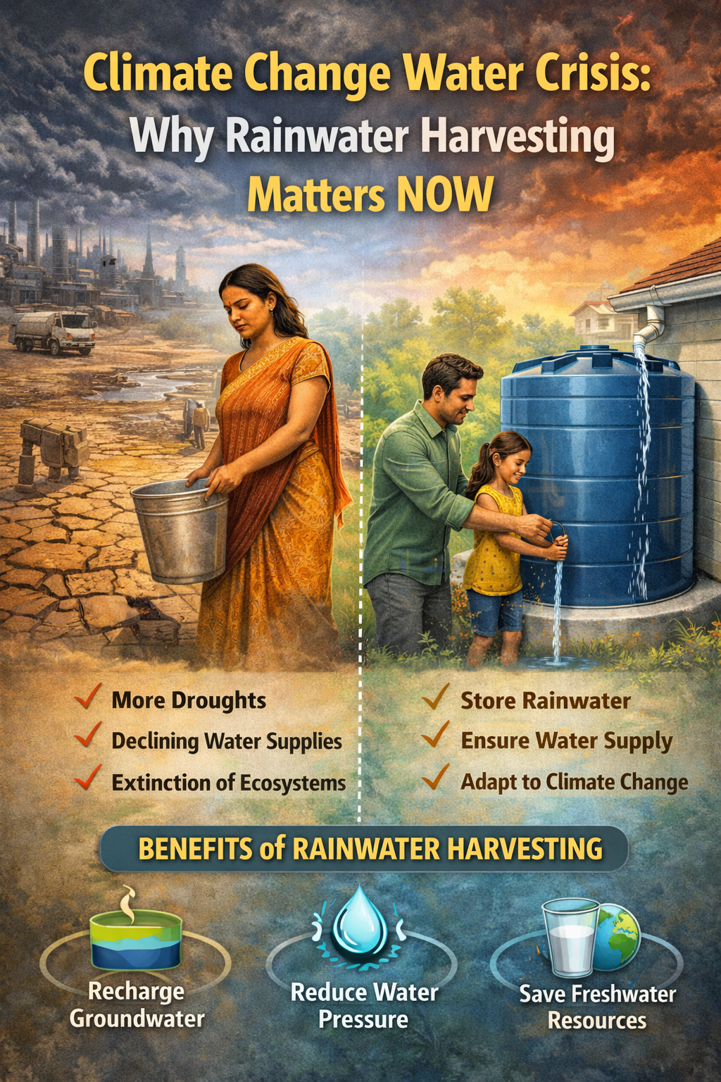 Climate Change Water Crisis: Why Rainwater Harvesting Matters NOW